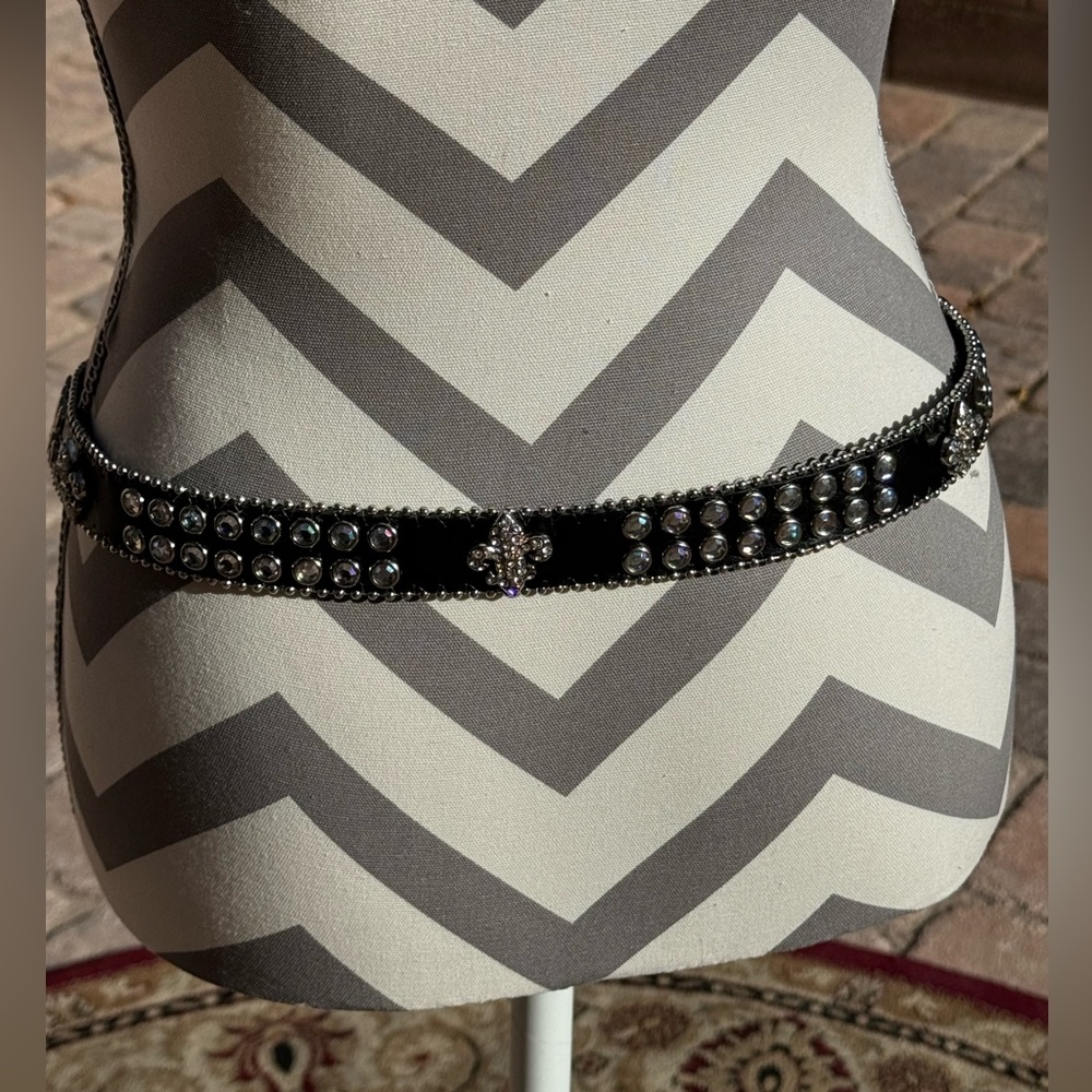 Black Rhinestone Belt - Picture 2 of 2